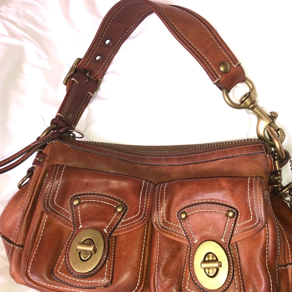 Classic COACH baguette. 100% Leather-Hard 2 find!!